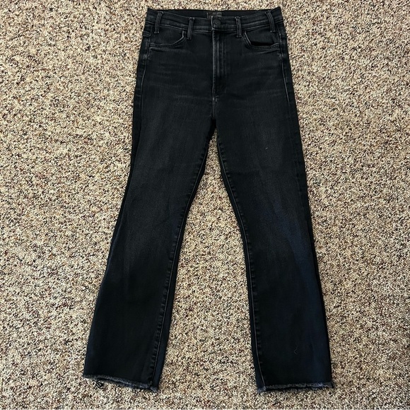 MOTHER The Hustler Ankle Fray Faded Black Jeans 29 - Picture 6 of 13